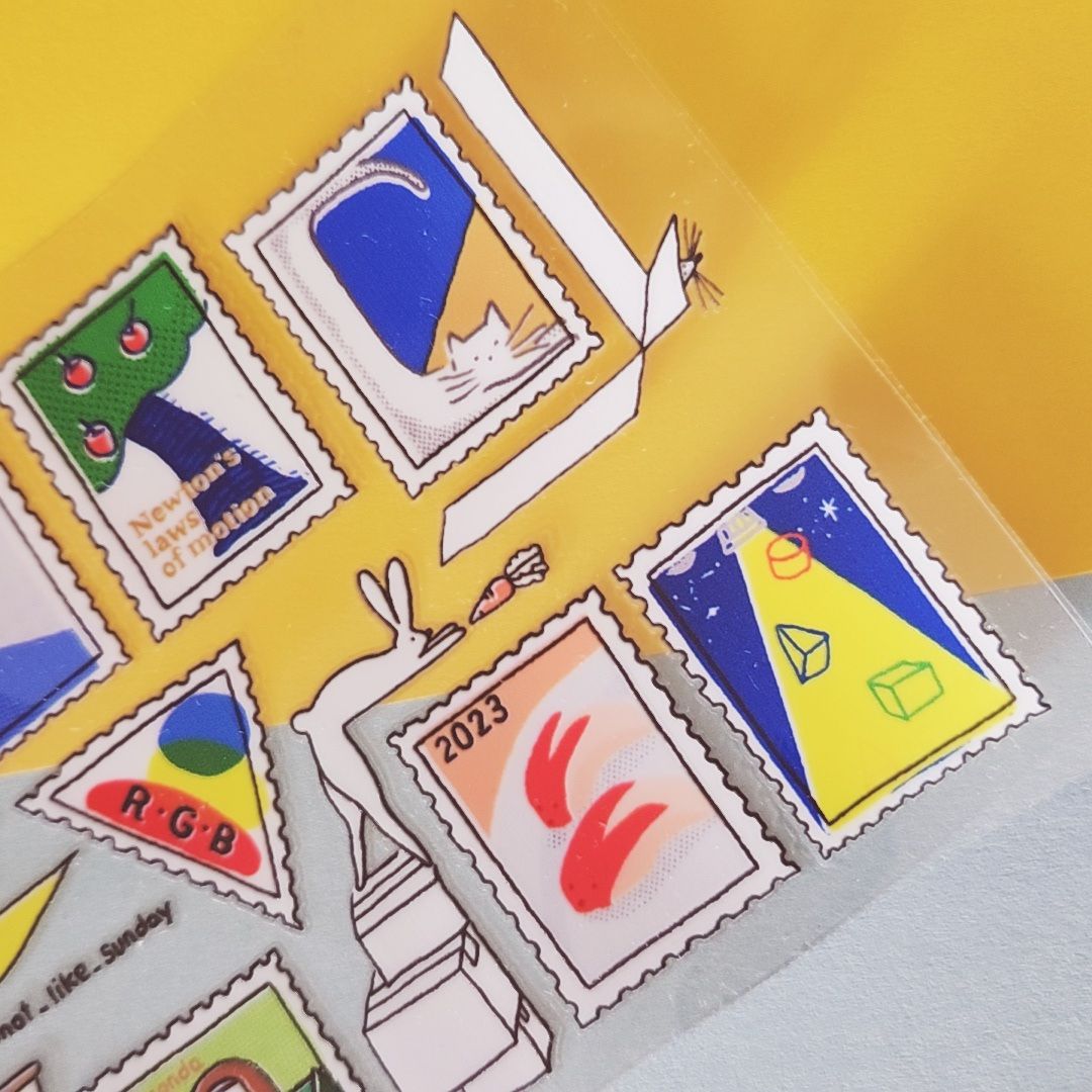 郵票大師 水晶轉印貼紙