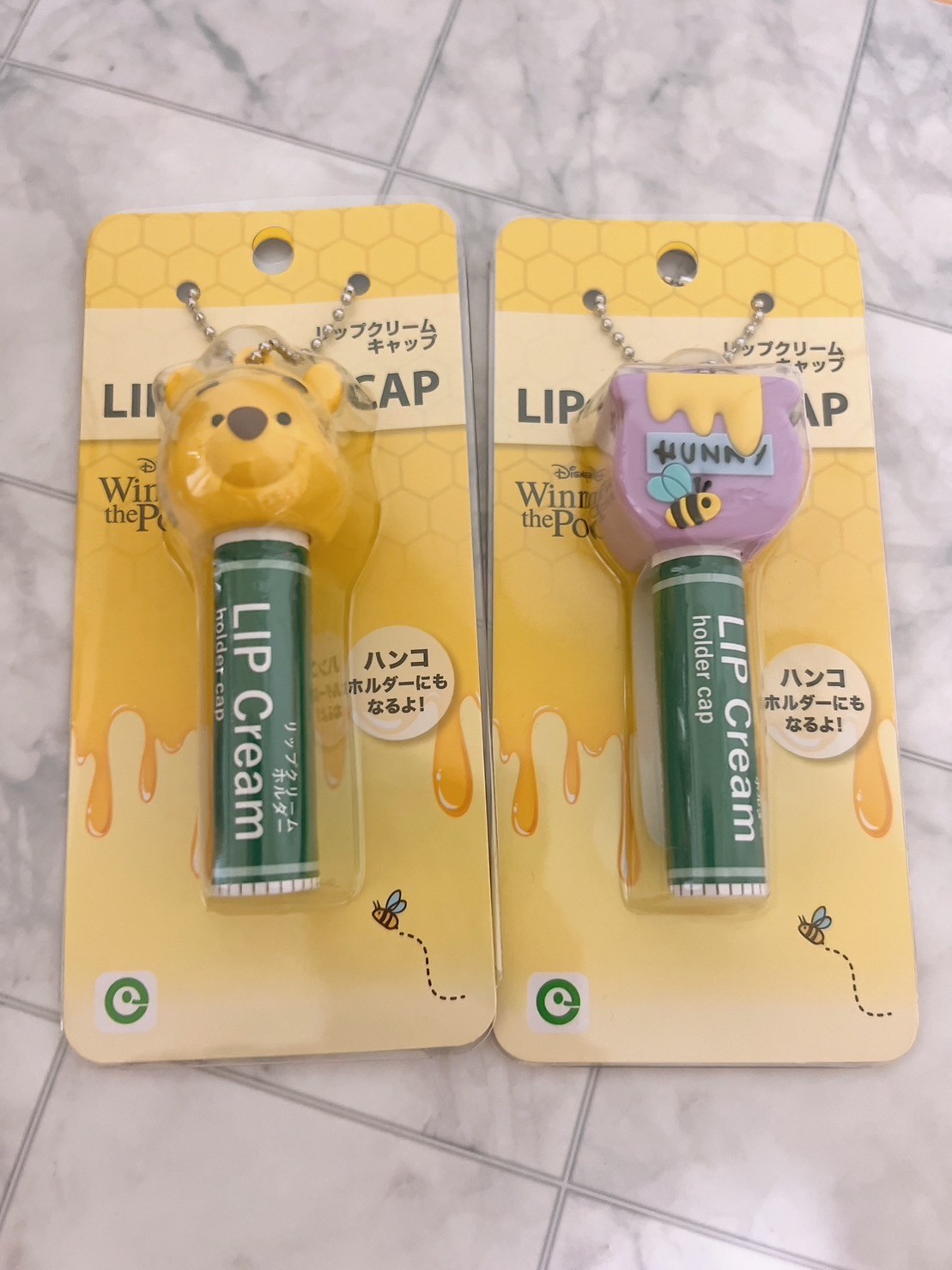 🌟日本代購 小熊維尼 蜜蜂罐 大頭立體造型唇膏套