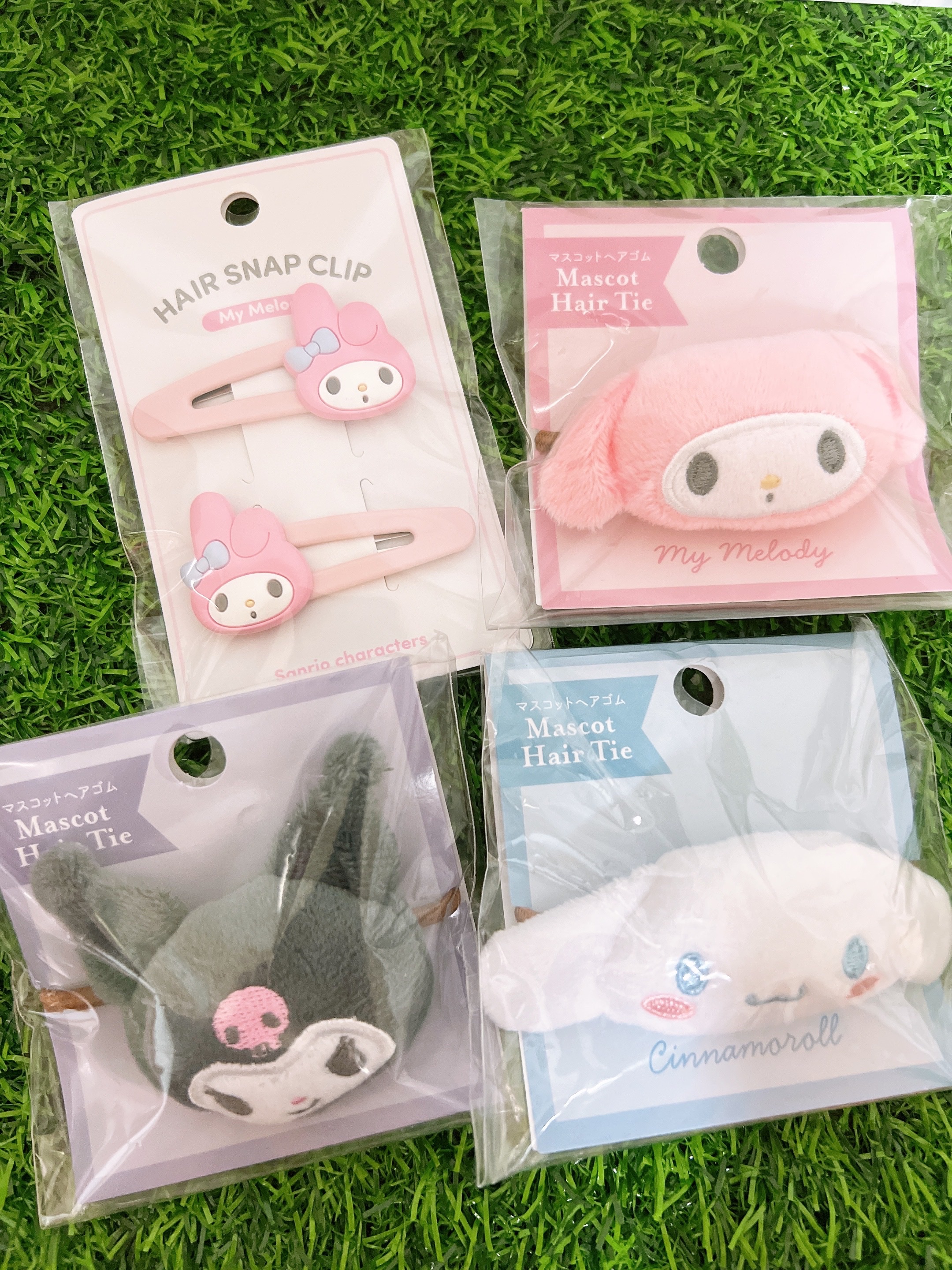 🌟日本代購 Sanrio 三麗鷗 絨毛 毛球髮飾 髮束 髮圈 飾品 綁頭髮 庫洛米 美樂蒂 大耳狗