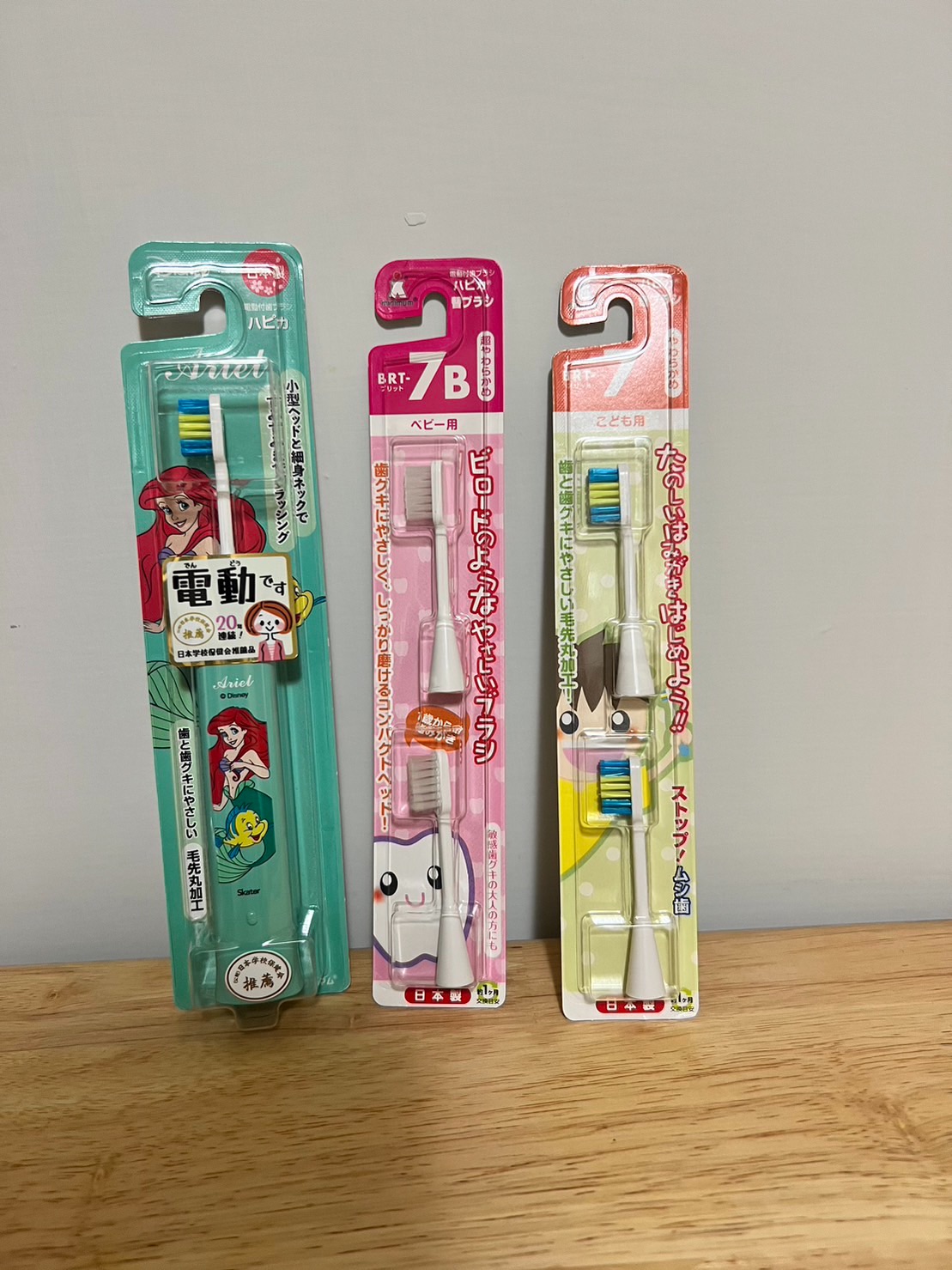 🌟日本代購 日本製 兒童電動牙刷 美人魚 替換刷頭