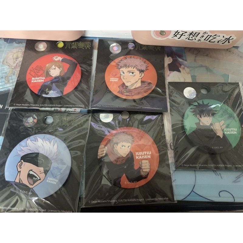 官方正版咒術迴戰 徽章5個ㄧ組