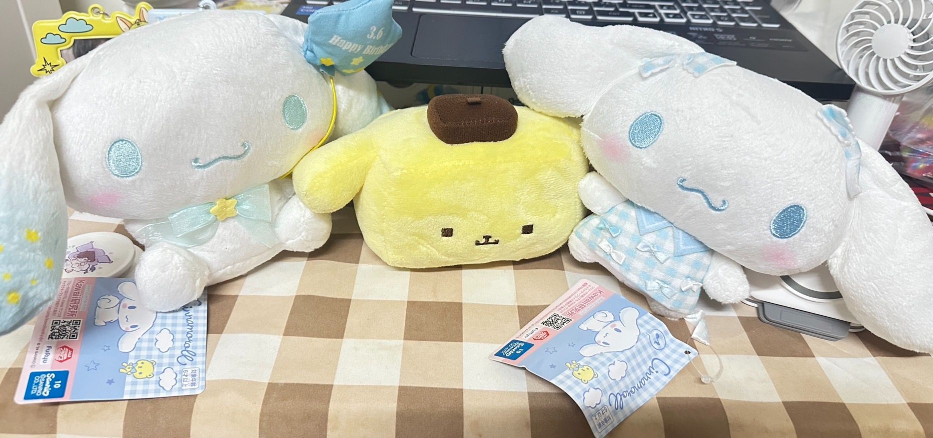 三麗鷗 正版擺飾 小娃娃 吊飾 大耳狗 布丁狗 現貨 日本夾娃娃機景品娃娃