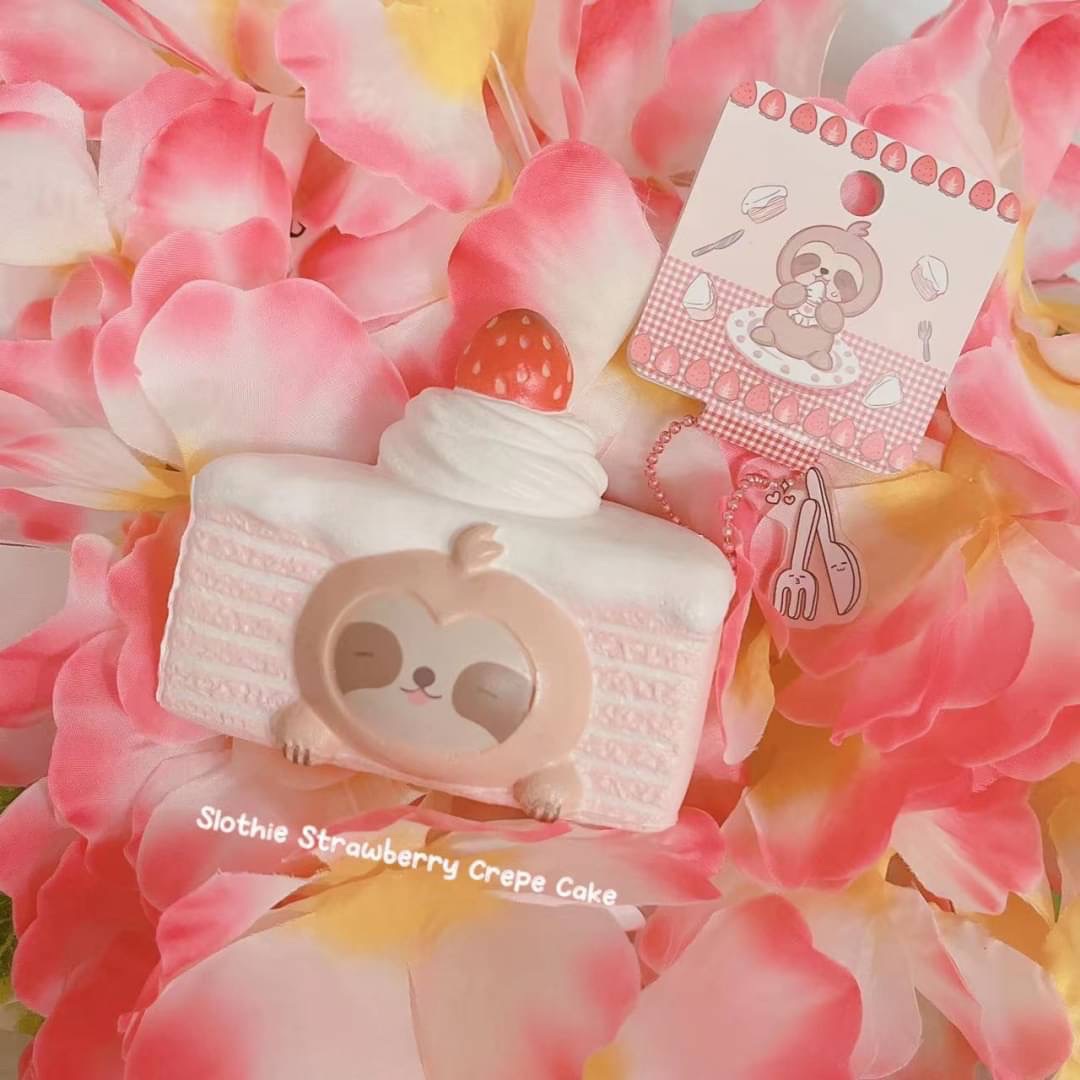 Squishyholic 小樹懶草莓蛋糕