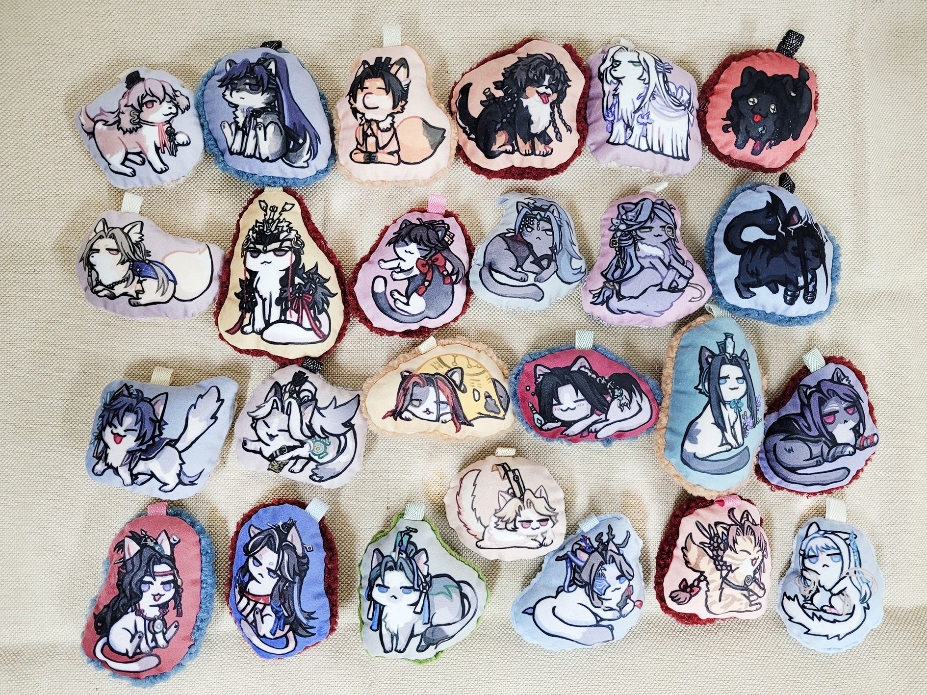 絨絨吊飾（背布隨機）任選三個100（內退）