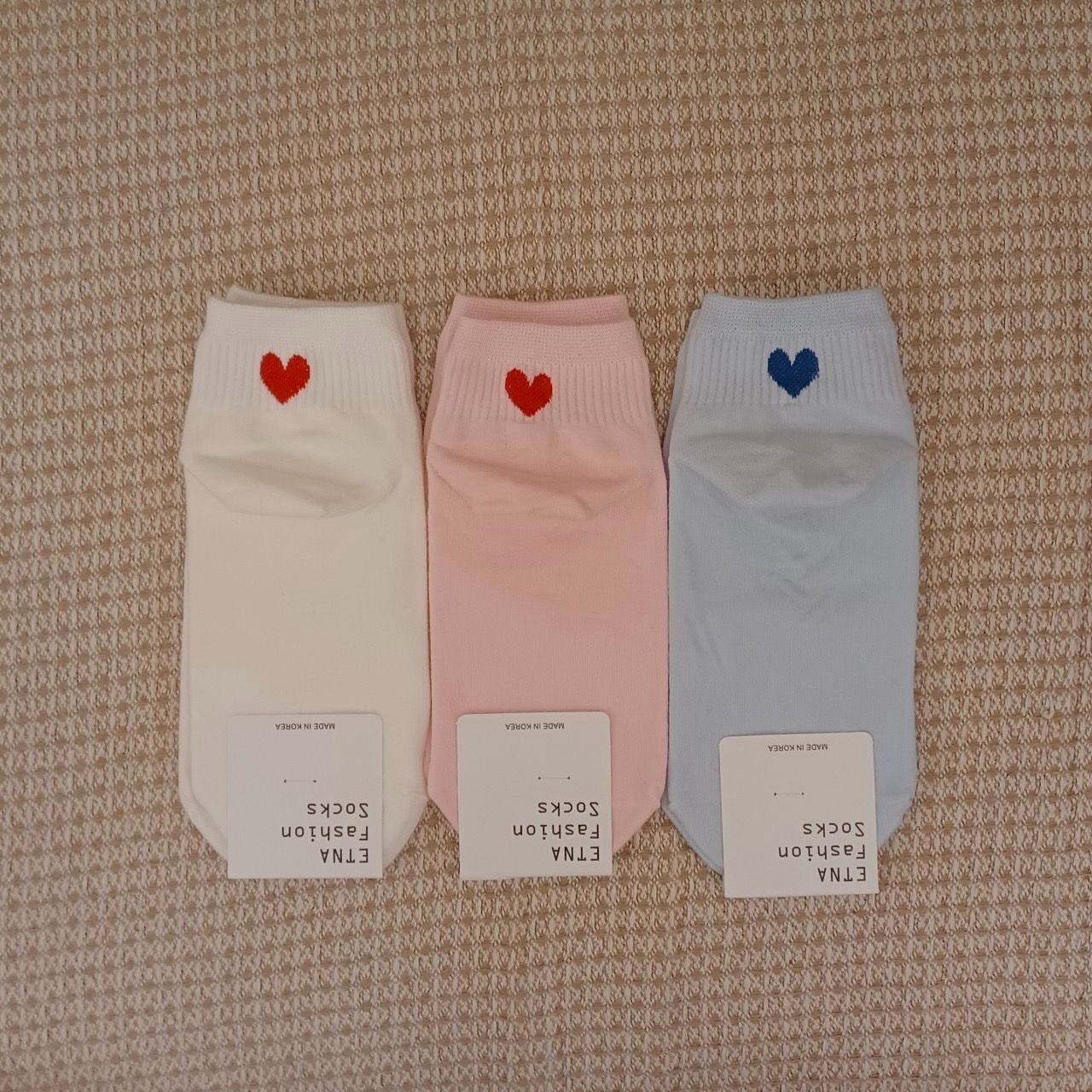 腳跟愛心短筒襪