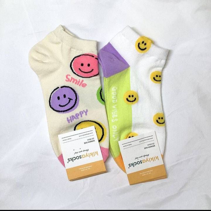 彩色微笑系列短襪