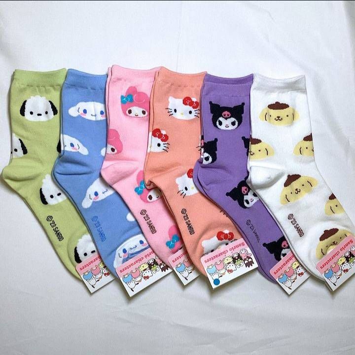 三麗鷗系列滿版中筒襪