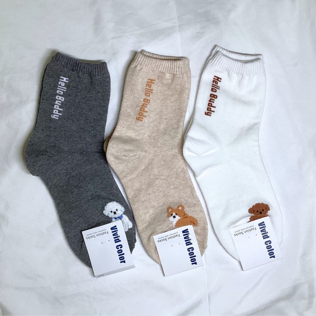 Hello Buddy中筒襪