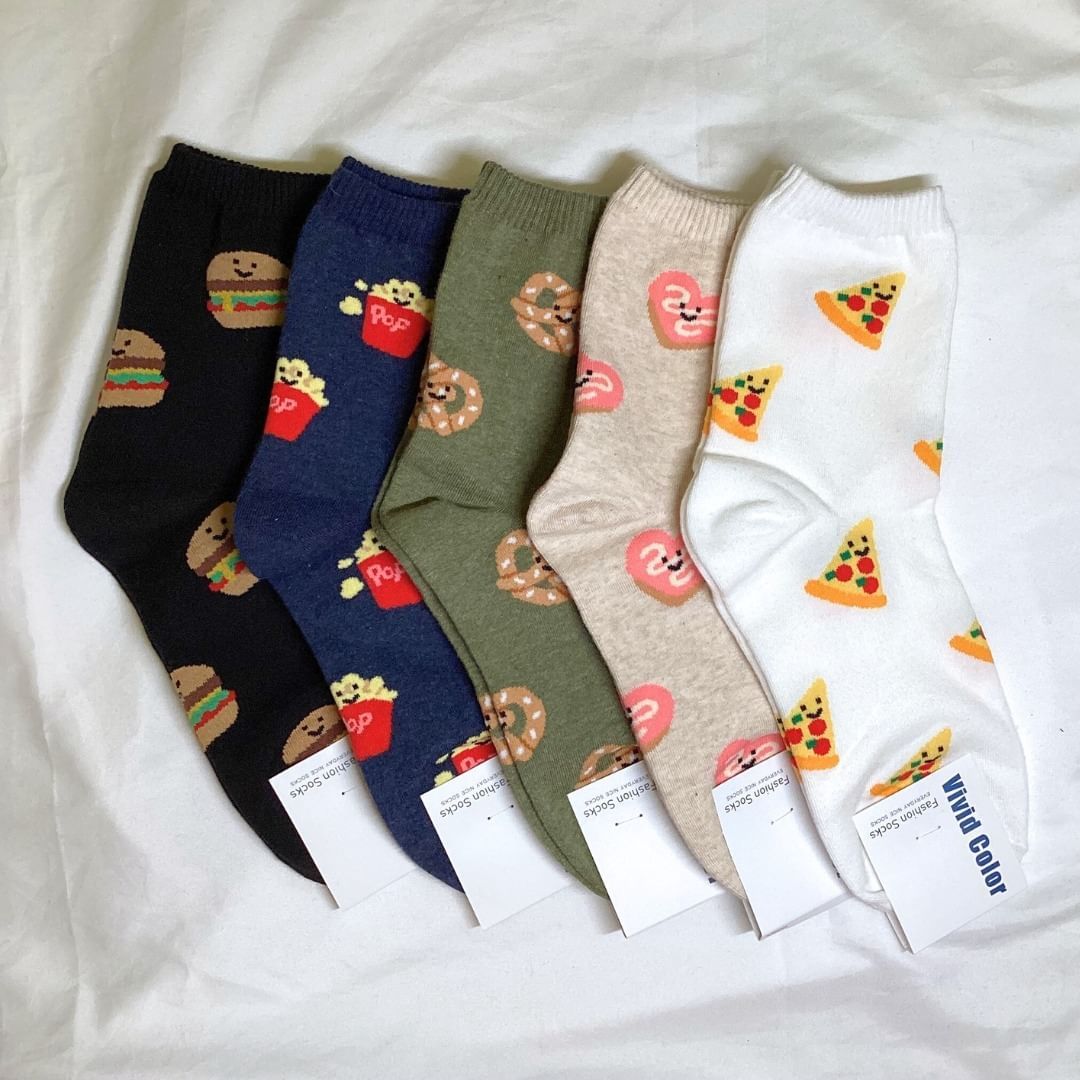 食物大集合中筒襪