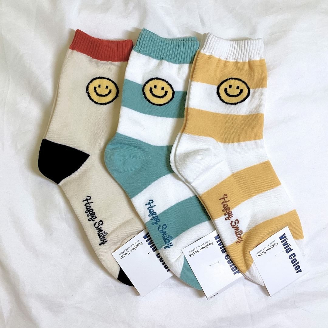 微笑系列中筒襪