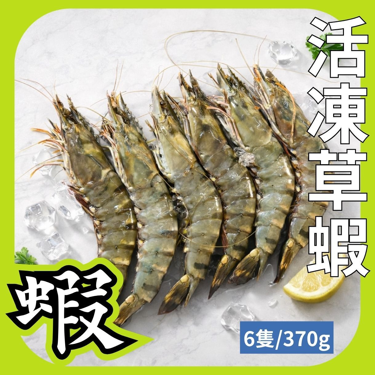 6P活凍草蝦