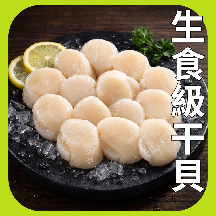 北海道生食等級 干貝4S 1公斤