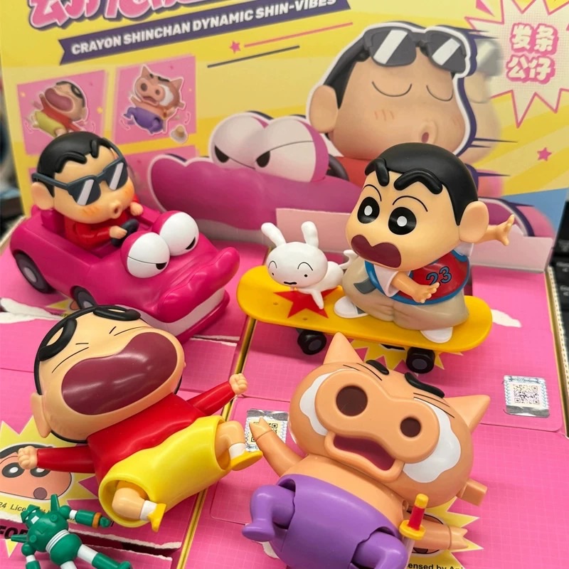 正版 蠟筆小新動感超活力系列盲盒 會動的