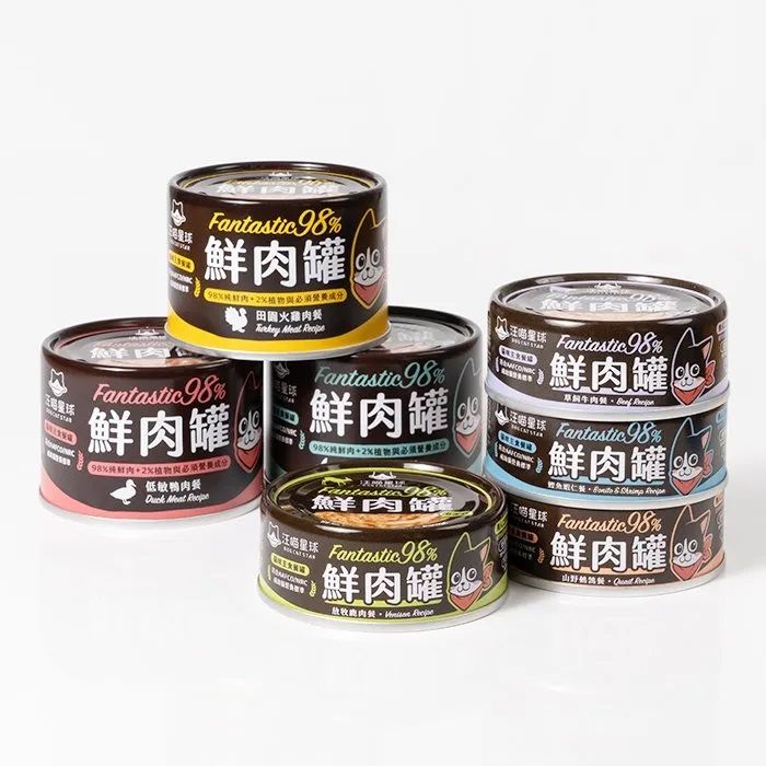「貓用」 FANTASTIC 98% 鮮肉無膠主食罐｜80G＆165G