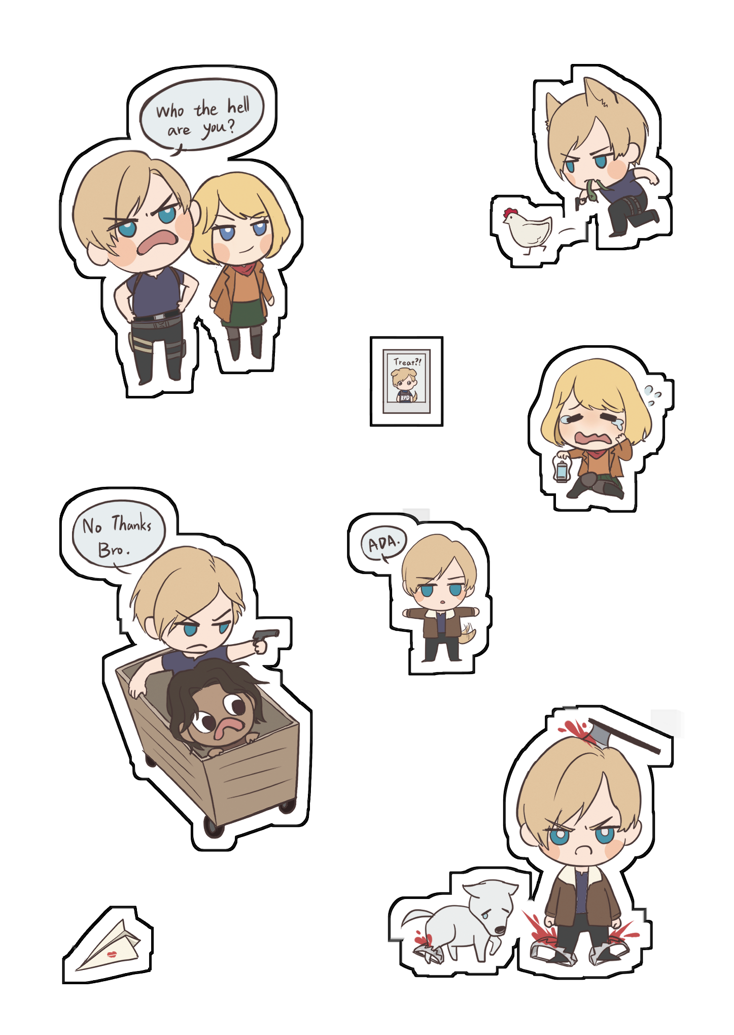 《阿昂來囉!》UV透明貼紙