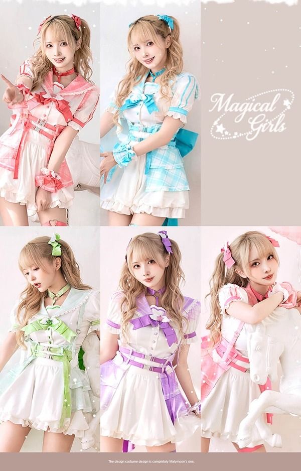 【Malymoon】魔法少女-ファンシーチェックセーラー【10109】