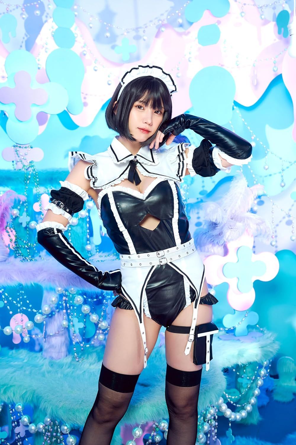 clearstone-《えなこちゃん》cyber系列 サイバー メイド ゲーミング サイバーイリス レオタードメイド