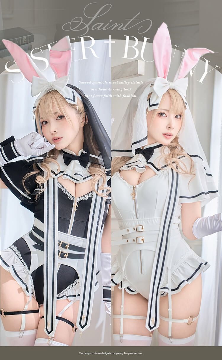 【Malymoon】セイントクロスバニーシスター《ハロウィンコスプレ13点セット》【10271】