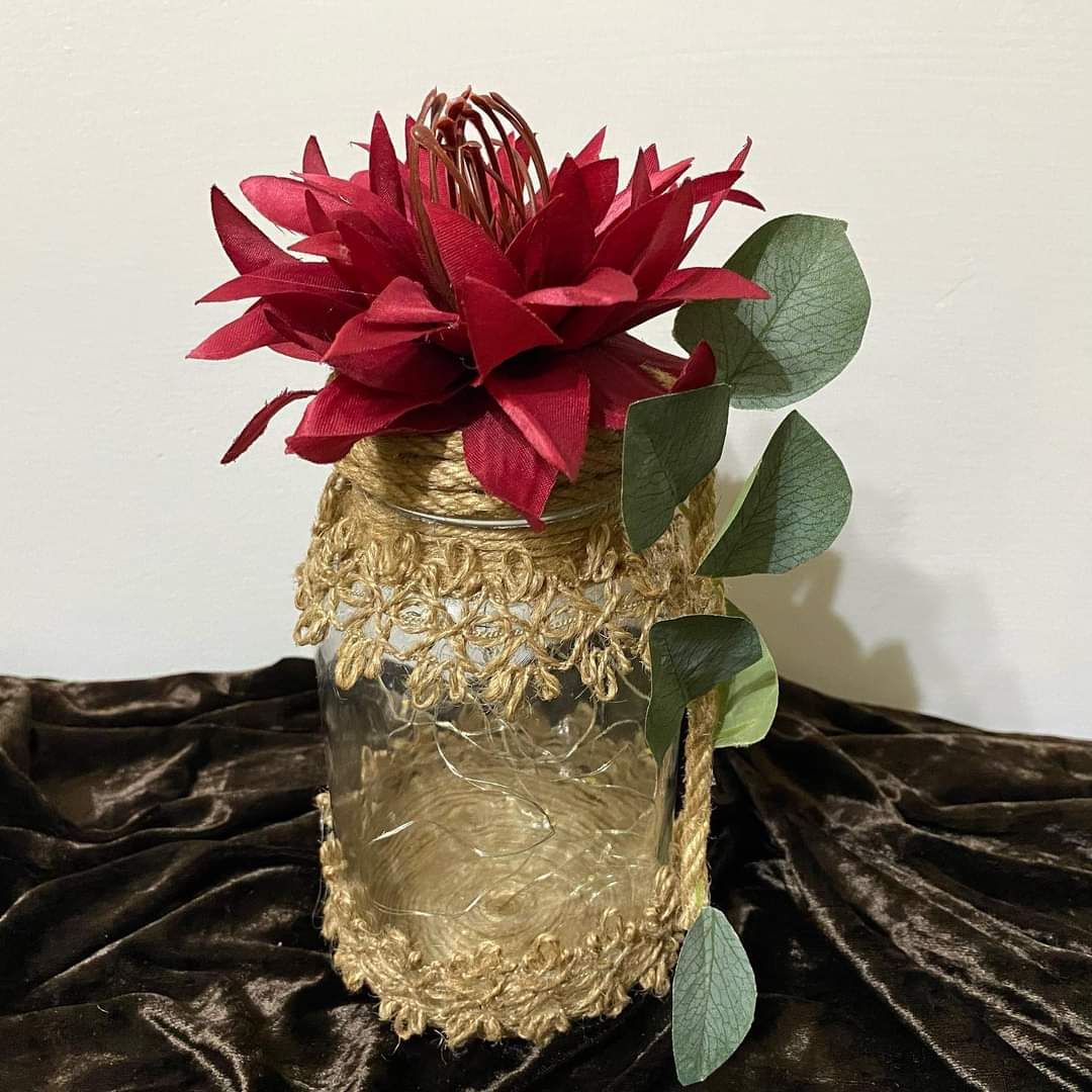 大紅花夜燈