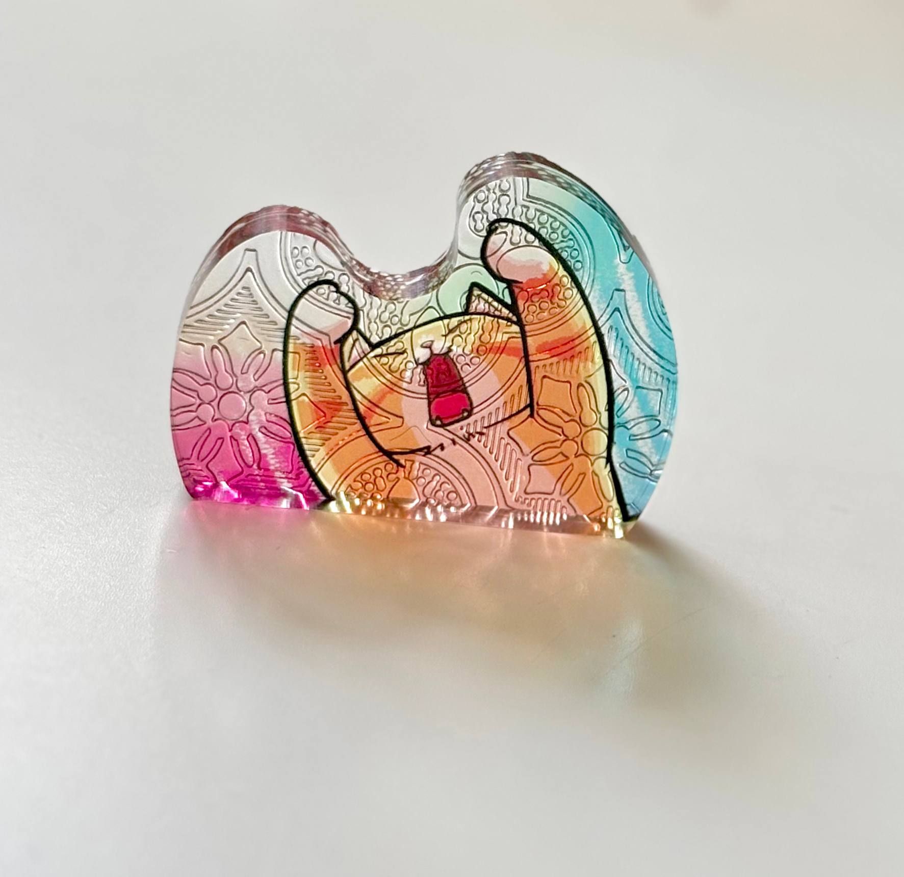 貓貓幫你扛窗花壓克力飯友