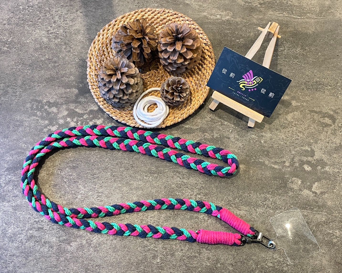 三股辮手機背繩（不可調）出清