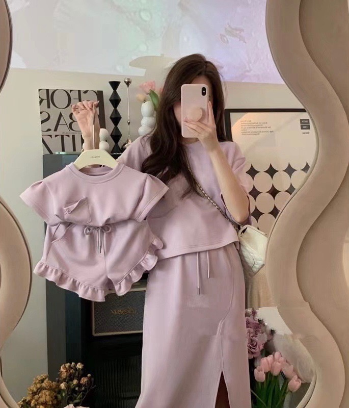 韓版炸街母女套裝