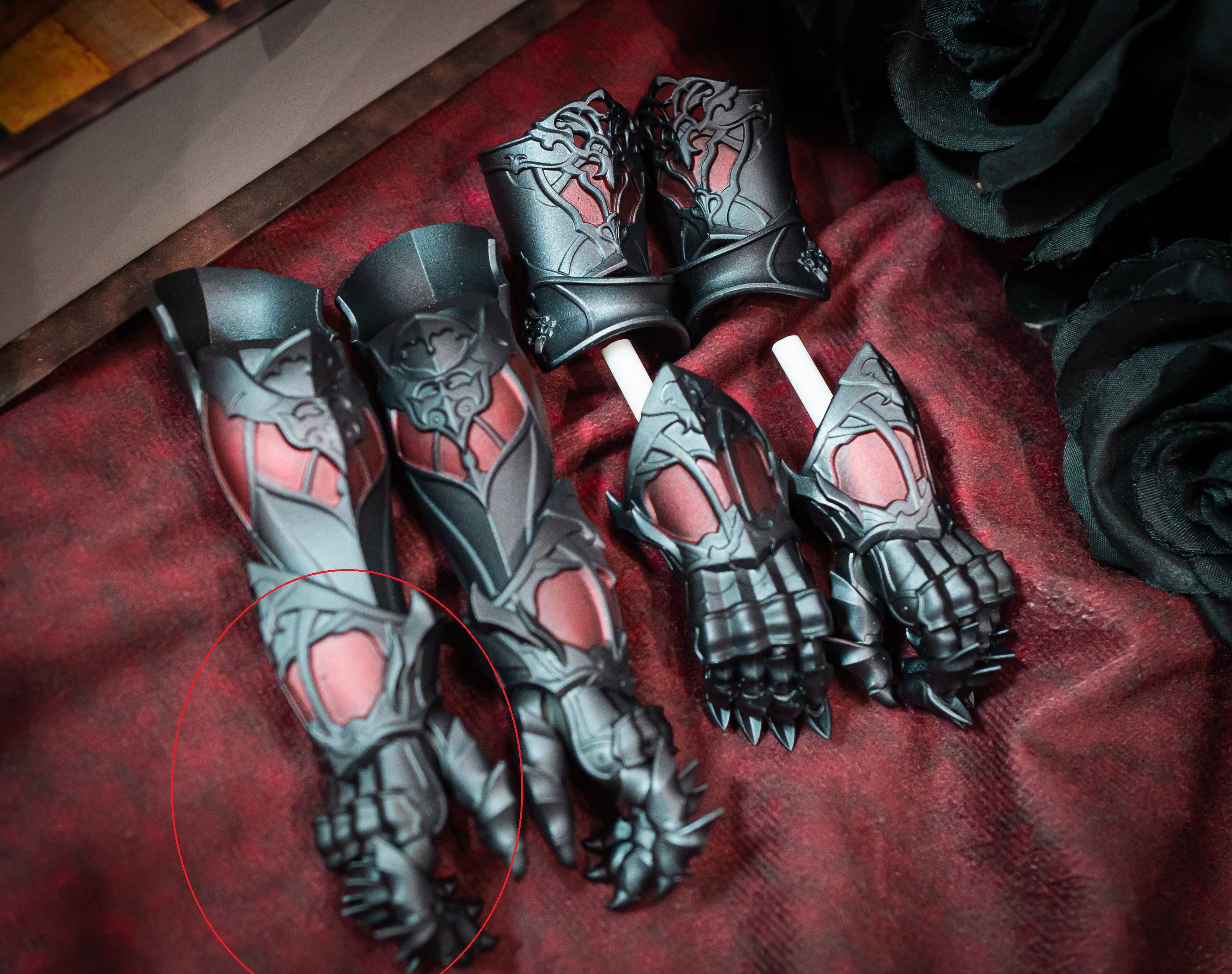 【aimai_middle】MDD 魔剣使い装備 腿甲+手甲 ガントレット+グリーヴ