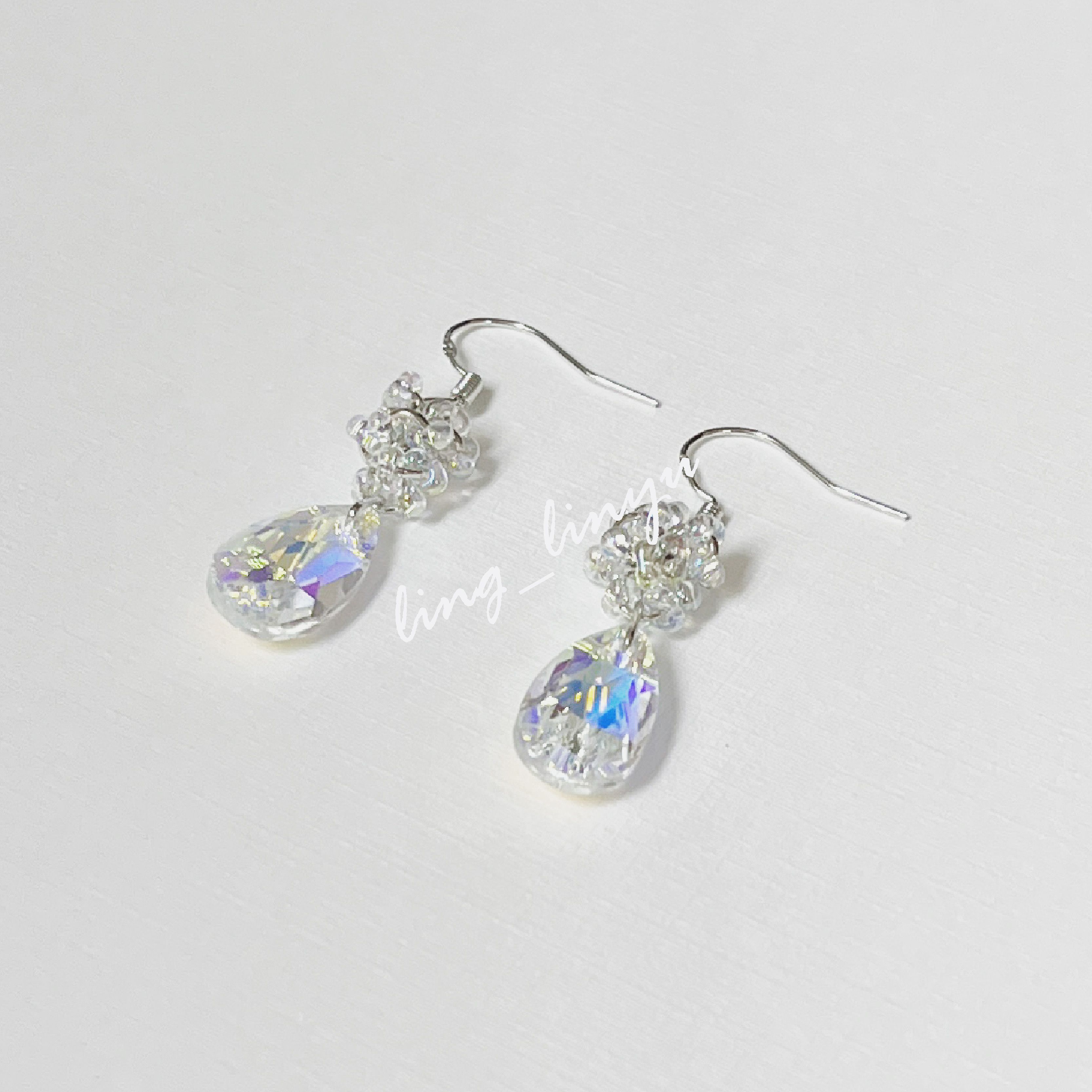 No.25人魚的眼淚💧-手作耳環
