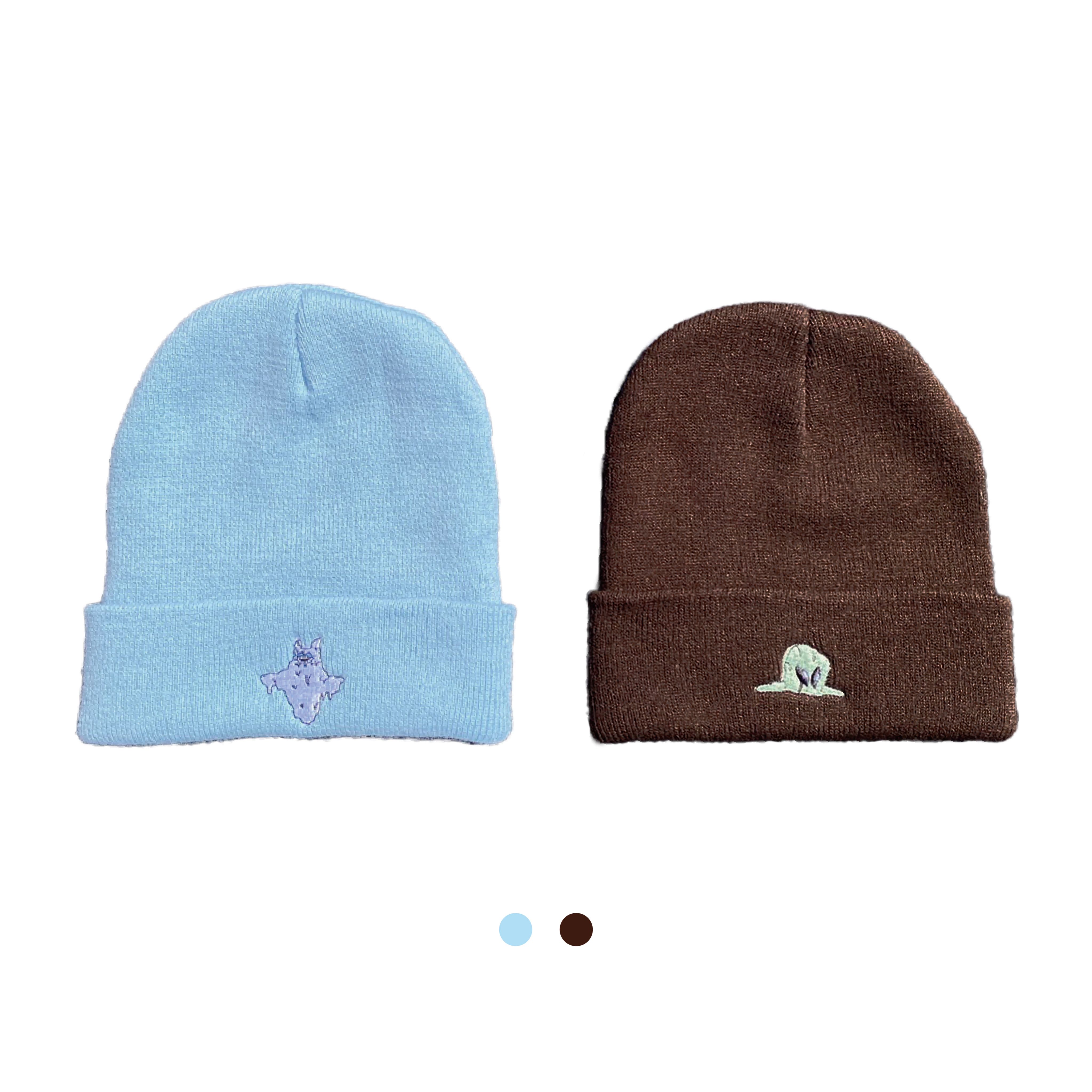 [NUNU] 現貨 Zzz毛帽 針織帽 刺繡 毛線帽（2colors）
