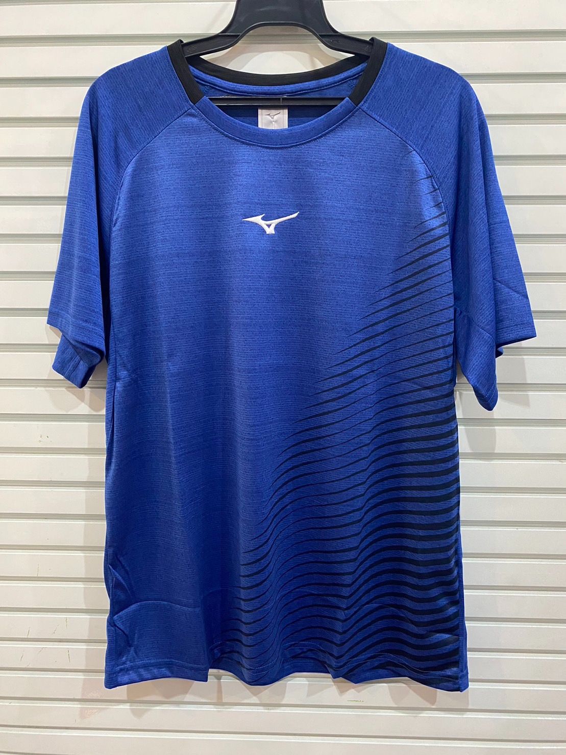MIZUNO運動上衣 黑色. 藍色