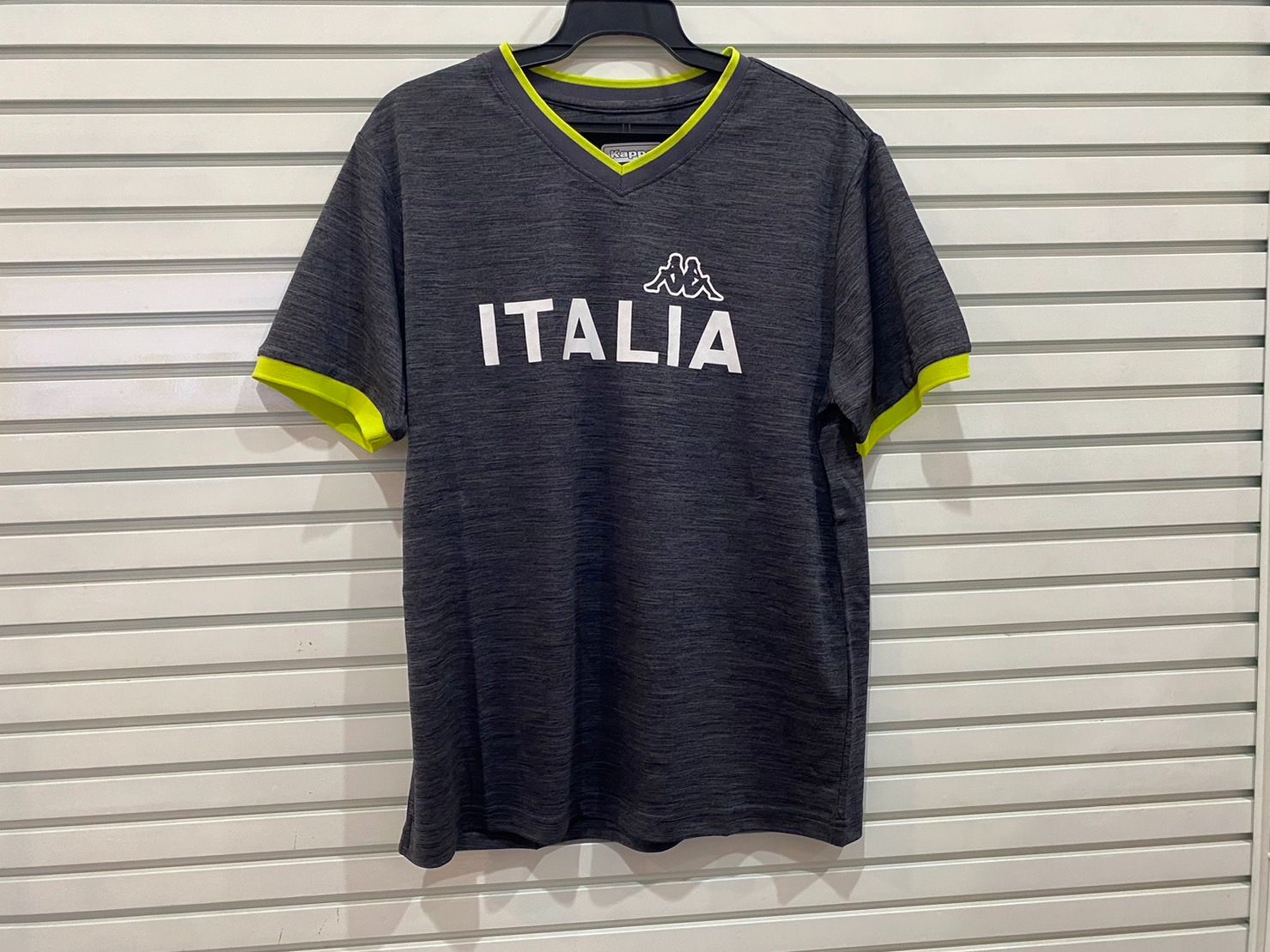Kappa運動上衣 ITALIA大字 黑灰