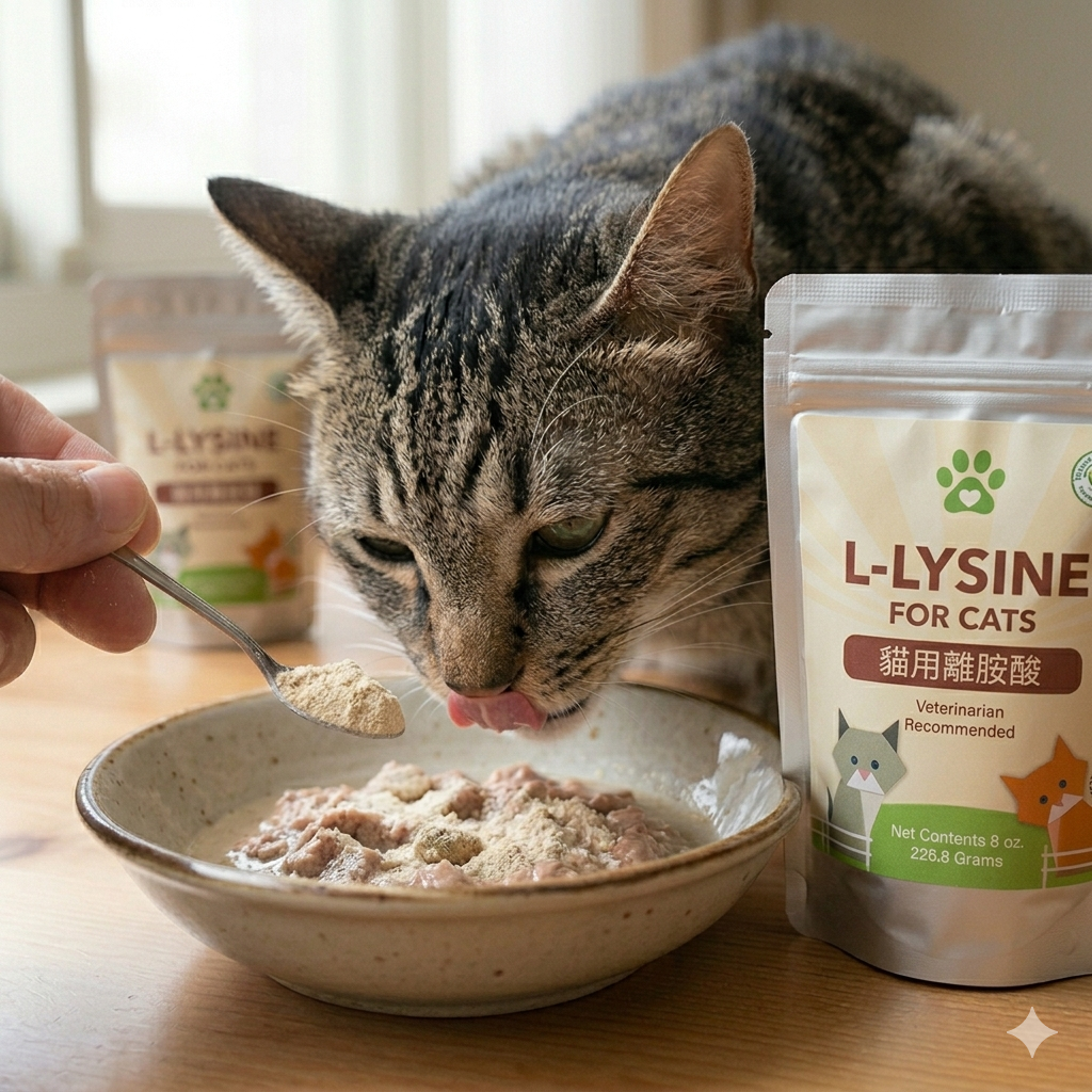 離胺酸 L-lysine 貓咪守護神 食品級 鹽酸 L-二胺基己酸 LYS 胺基酸