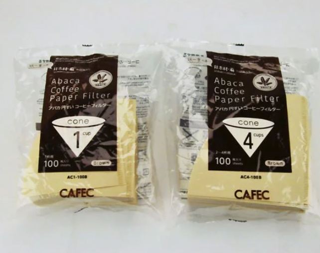 CAFEC V01/ V02 （無漂白） 麻纖維咖啡濾紙