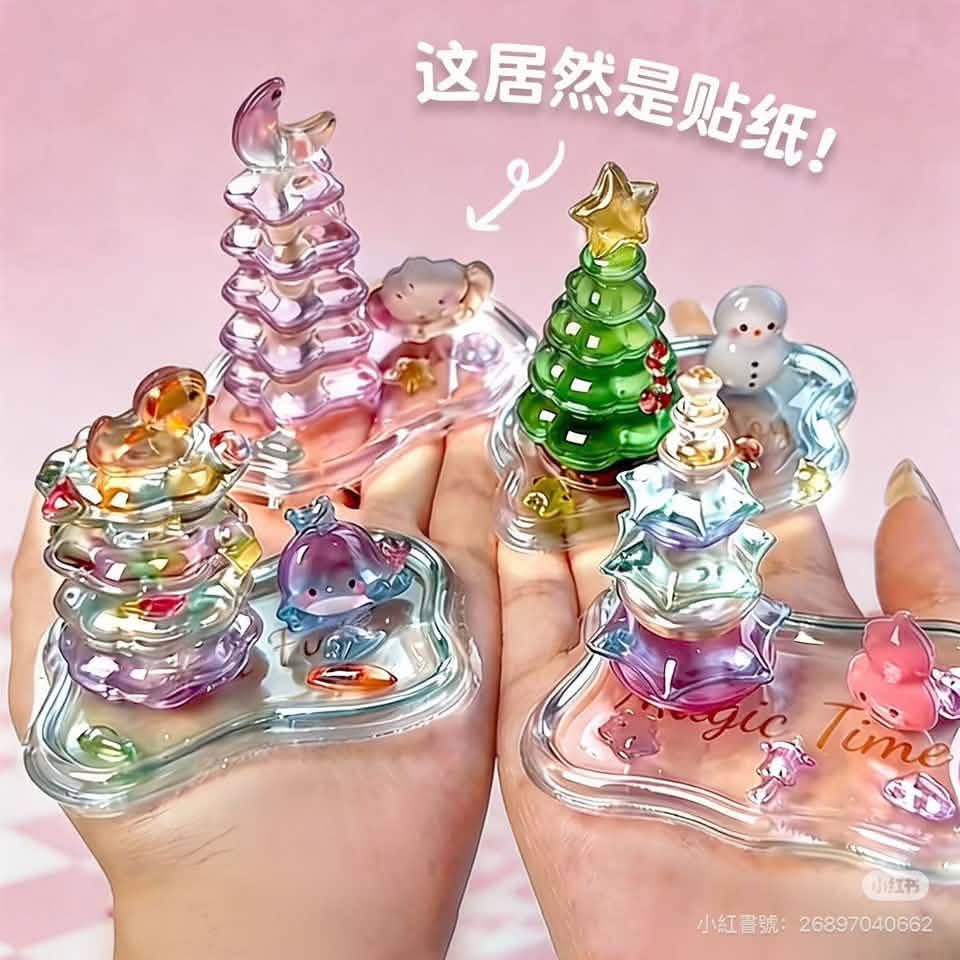 074水晶立體浮雕貼紙
