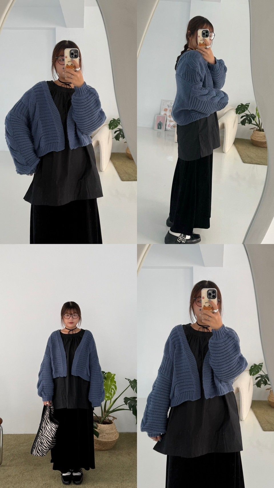 日系短版澎袖外罩