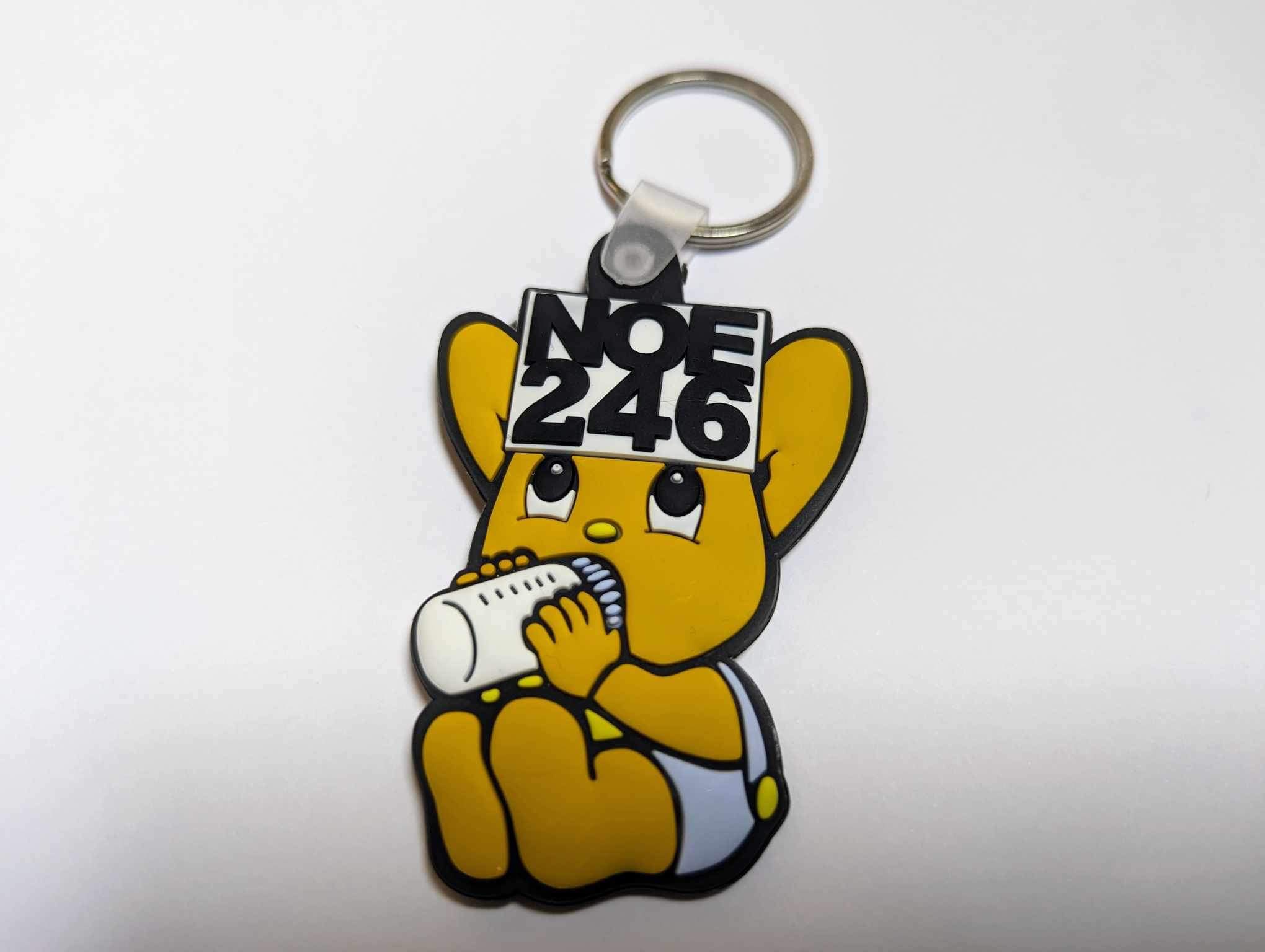 NOE246 Rubber key chain