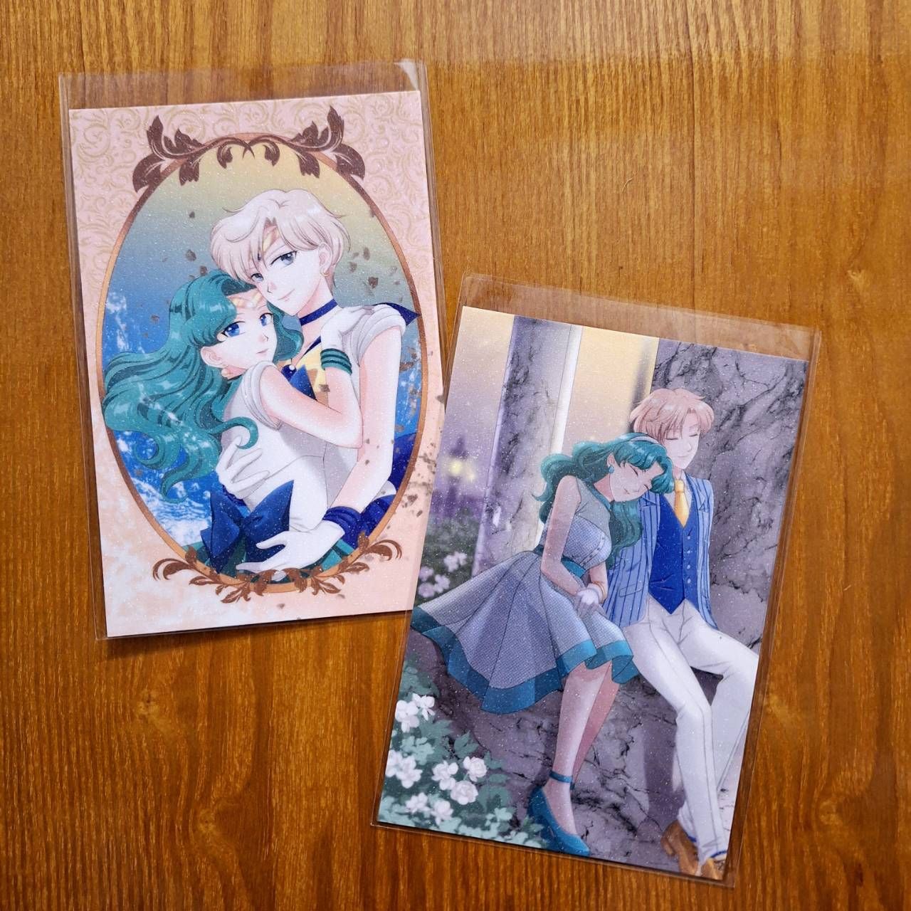 美少女戰士 天海磨砂明信片 2入