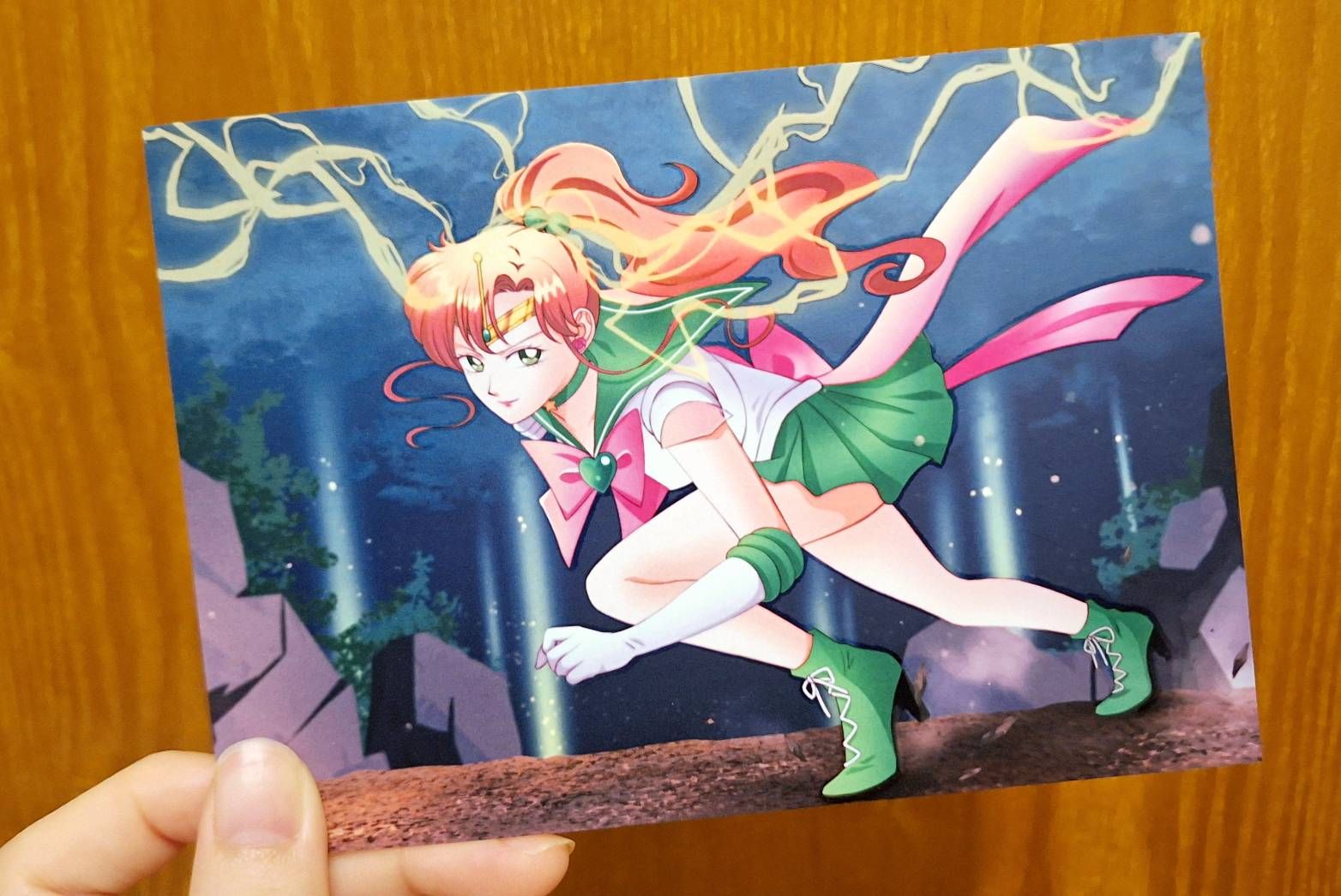 美少女戰士 超級水手木星 局部光霧面明信片