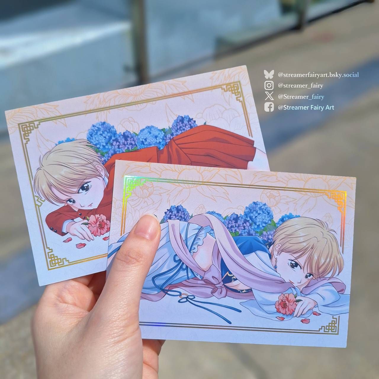 夢幻遊戲 青龍巫女5吋燙金卡套組