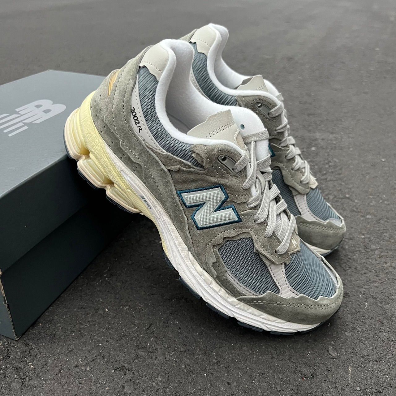 現貨🔥正版 NEW BALANCE 2002R 海軍藍 破壞仿舊 低筒 復古跑步鞋