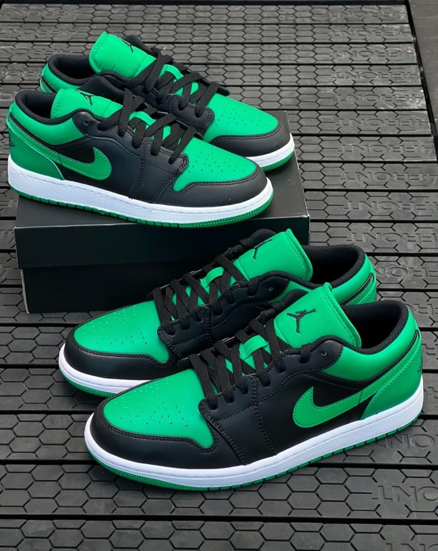 現貨🔥正版 AJ1 low 黑綠🖤Lucky Green’’