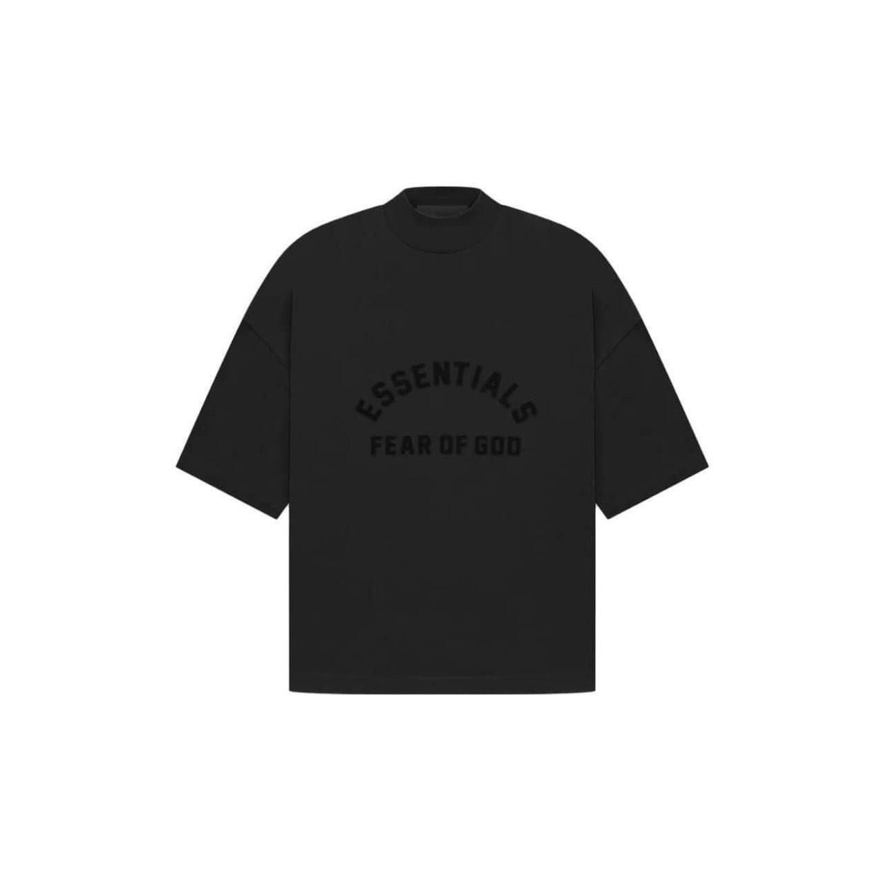 王嘉爾同款🖤ESSENTIALS SS23微高領黑短T