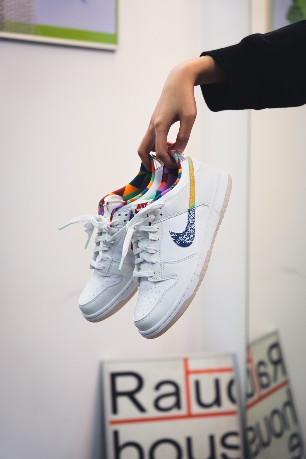 Nike Dunk low （GS）白彩虹變形蟲