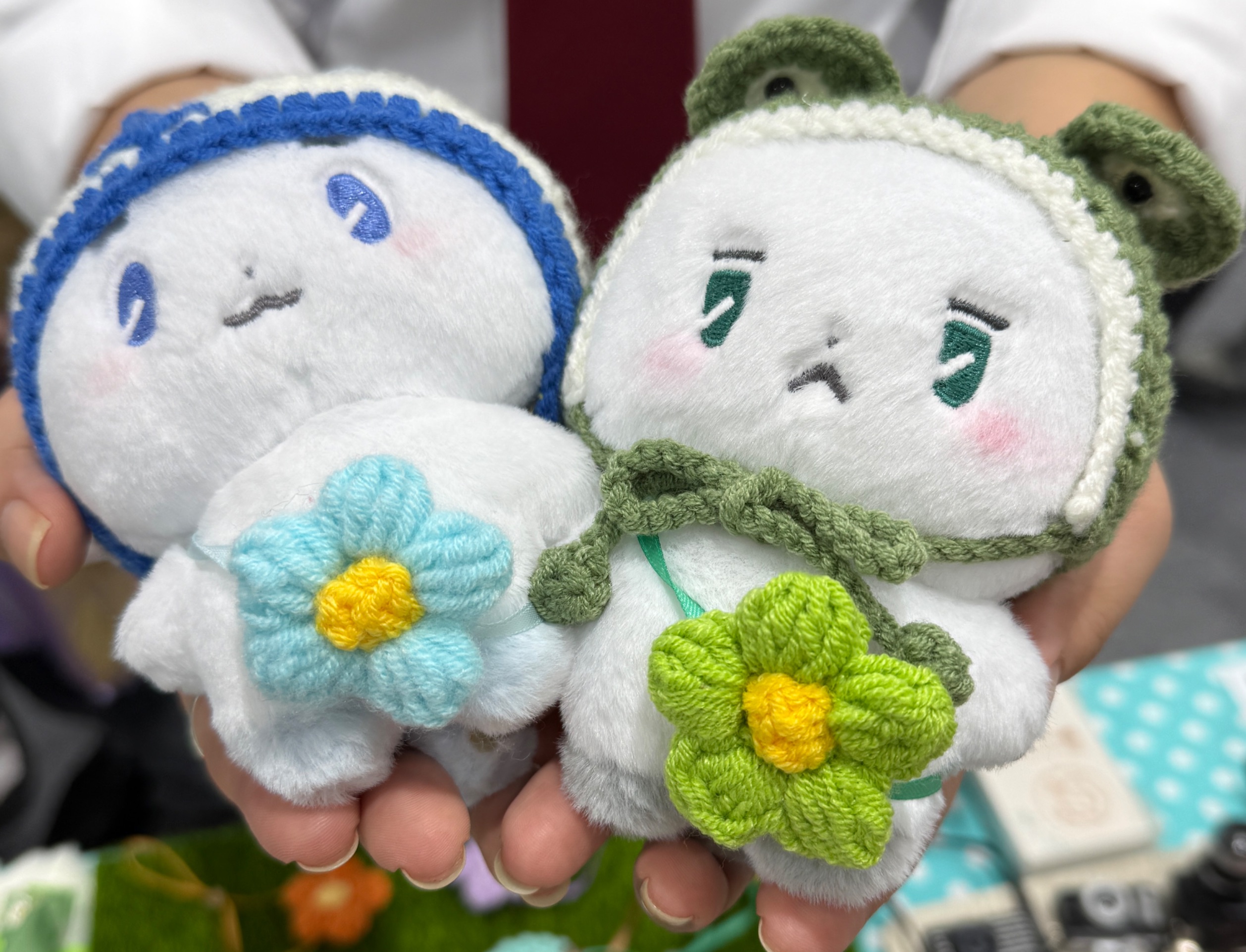 娃用可調節小花側背包
