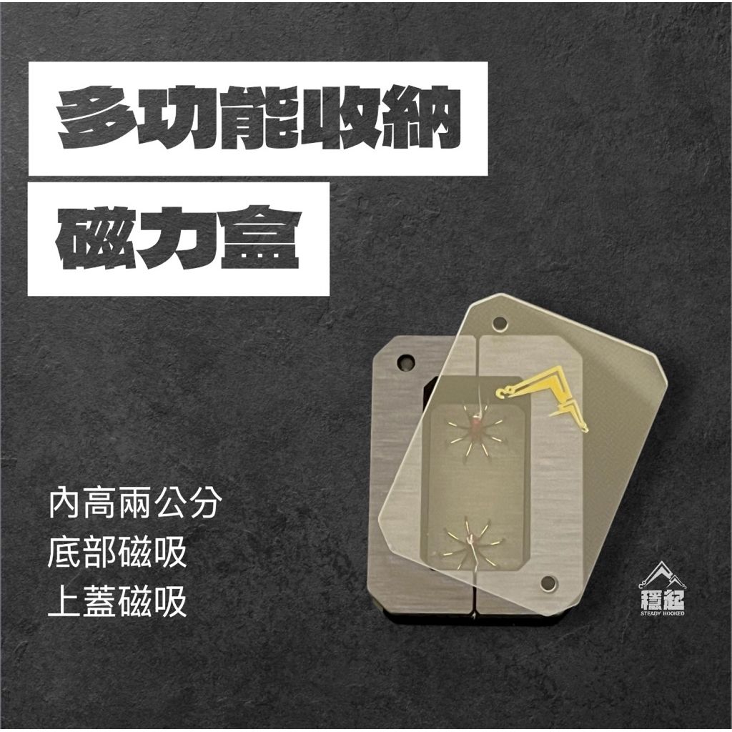 穩起 多功能 磁力收納盒 阿波 母線 梅花鉤 統一收納 透明蓋可以直接看你的愛波