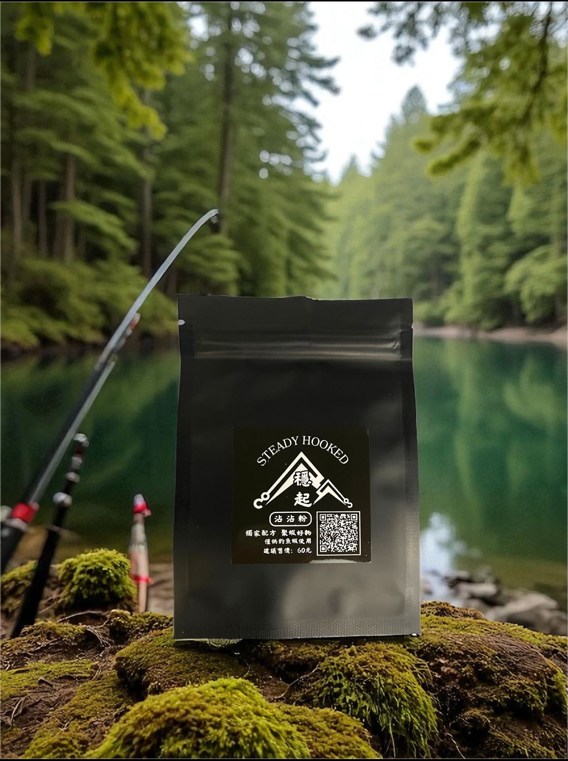 穩起沾沾粉 眼淚抹茶沾粉 除了聚蝦，還可以讓餌不黏手（搭配粉盒使用） 小孩才做選擇，我兩個都要！