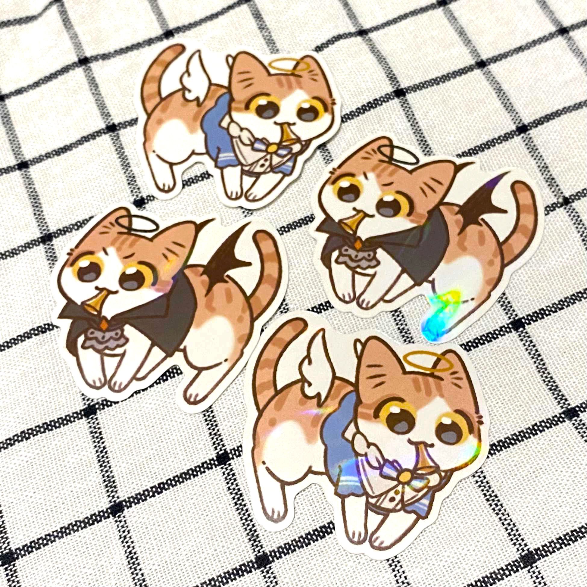 貓貓防水貼紙｜霧面／鐳射光