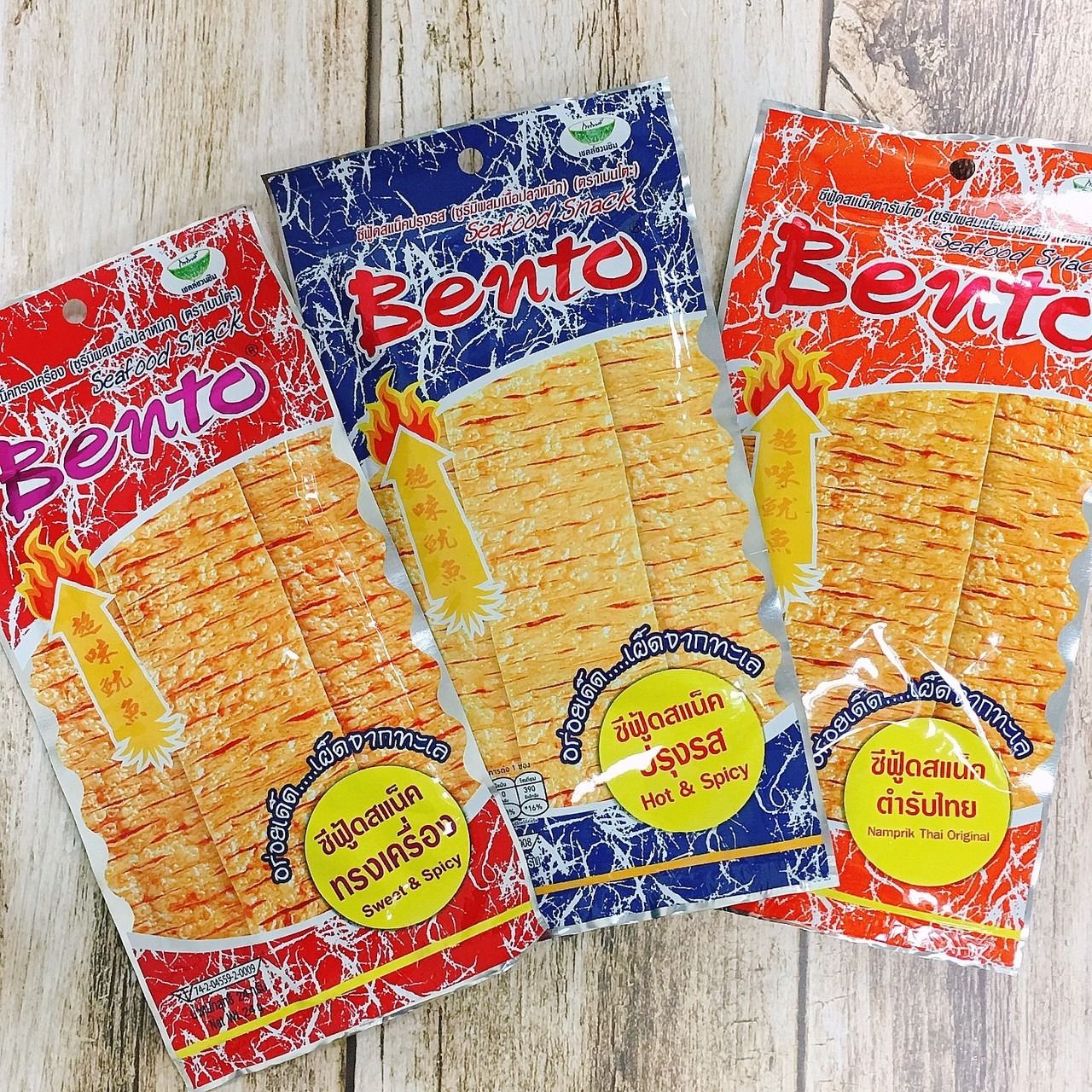 泰國魷魚片 Bento 泰國 魷魚片 4g 超味魷魚片 泰國魷魚片 蒜辣 麻辣 蒜辣 香辣