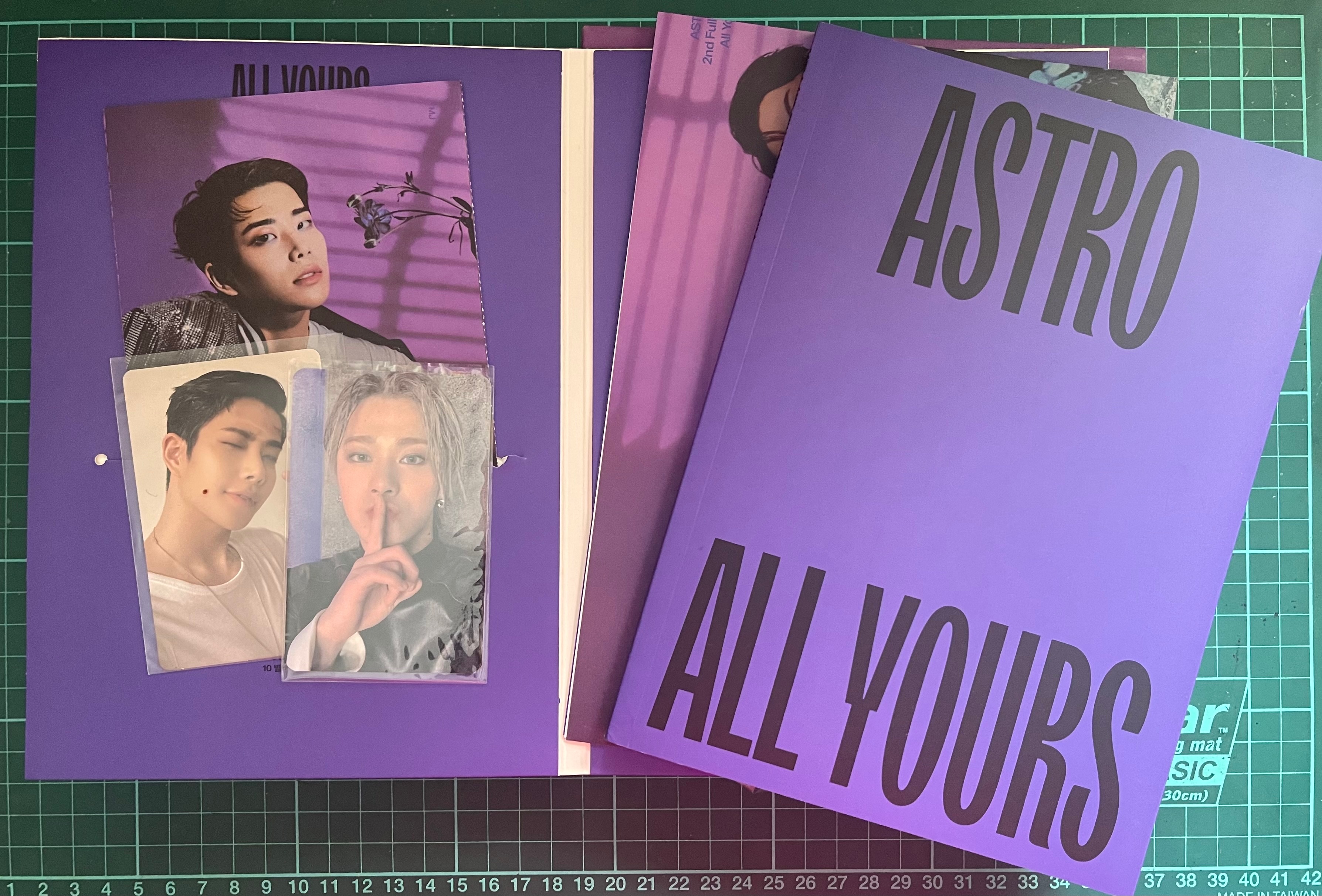Astro 第二張正規專輯「All yours」（韓國進口US版）明俊小卡 文彬特典卡