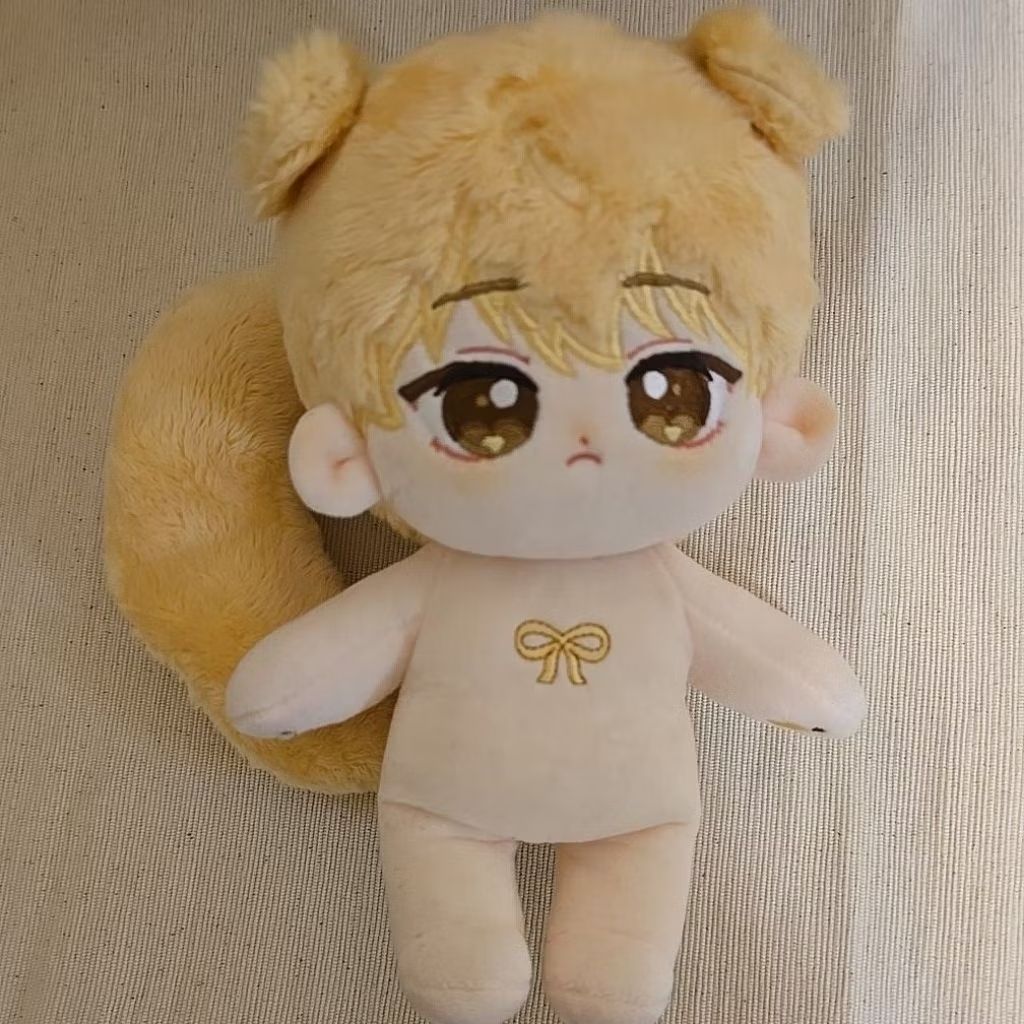 ［患上不出道就會死的病/出道死］朴炆旲 小狗 狗狗 同人娃 棉花娃 20公分 尾巴可拆卸 有骨